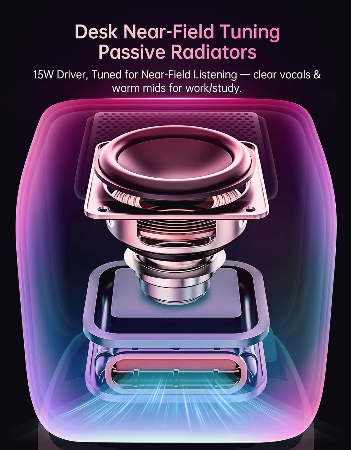 Ditoo Retro Pixel Art Game Bluetooth Speaker with 16X16 LED App Controlled Front Screen (Pink)